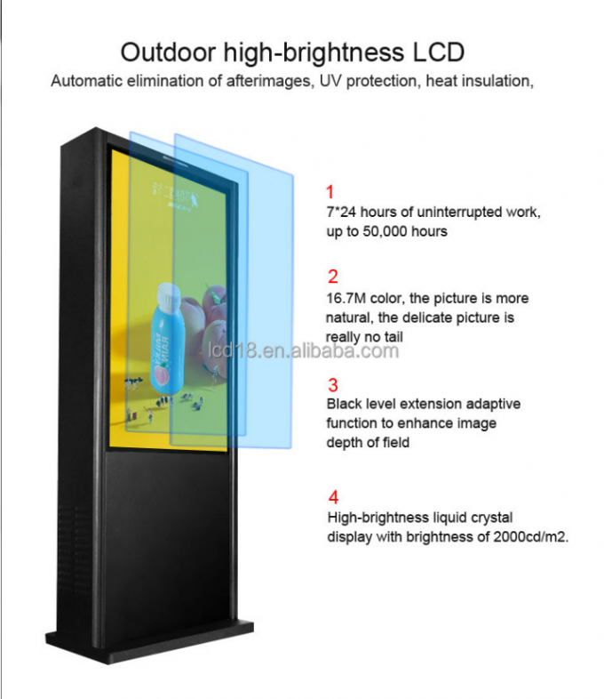 27 - chiosco LCD all'aperto del contrassegno di 86in Digital per la gestione degli annunci
