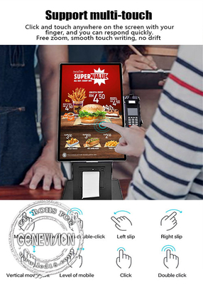21,5&quot; 15,6» chioschi del touch screen di self service di ordine e di paga di automazione con la stampante