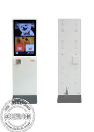 Sistema di pagamento diritto di ordinazione online del chiosco del contrassegno di Wifi Digital del touch screen di informazioni di self service del pavimento