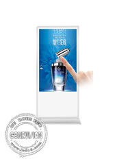 La persona in piedi del monitor del touch screen di infrarosso 65 di Android/chioschi esili di pubblicità visualizza Floorstanding
