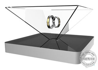 360 scatola di presentazione olografica a 19 pollici di grado 3D che annuncia osservazione completa del cerchio