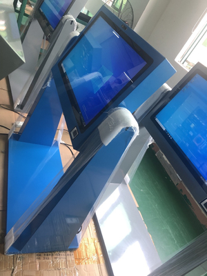 Windows Standing Base Outdoor Touch Screen Kiosk Monitor di riconoscimento facciale all in one