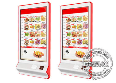Self service capacitivo del touch screen che paga a macchina 32inch Parete-supporto astuto ultrasottile esposizione LCD con la stampante e NFC