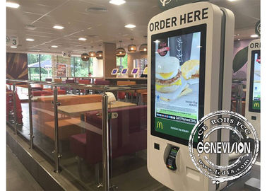 Macchina di ordine del chiosco del touch screen di condizione del pavimento, chiosco self service veloce di ordine del piatto degli alimentari