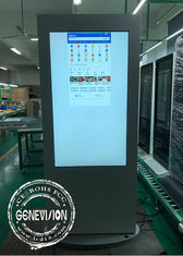 Monitor LCD del totem di pubblicità di Digital del touch screen impermeabile a 55 pollici del contrassegno PCAP