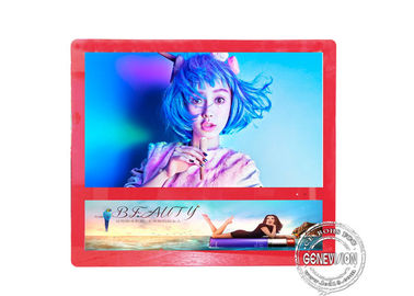 Scatola leggera dell'esposizione LCD del supporto della parete di colore rosso a 27 pollici per la pubblicità dell'elevatore