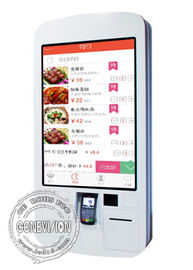 Macchina d'ordinazione dell'alimento montabile a 32 pollici della parete del contrassegno di WIFI Android Digital del ristorante