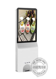Tabellone per le affissioni LCD di Digital del chiosco a 21,5 pollici del touch screen con l'esposizione LCD della mano del gel 1000ML dell'erogatore automatico del prodotto disinfettante