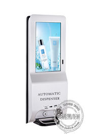 Tabellone per le affissioni LCD di Digital del chiosco a 21,5 pollici del touch screen con l'esposizione LCD della mano del gel 1000ML dell'erogatore automatico del prodotto disinfettante