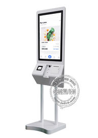 Touch screen a 27 pollici di Android del chiosco self service di Mcdonald con lo stampatore Scanner della macchina di posizione