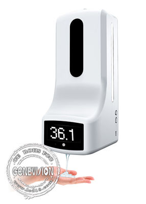 Erogatore automatico del gel della mano dell'allarme anormale di temperatura del termometro di K9 IR con il vassoio del calo