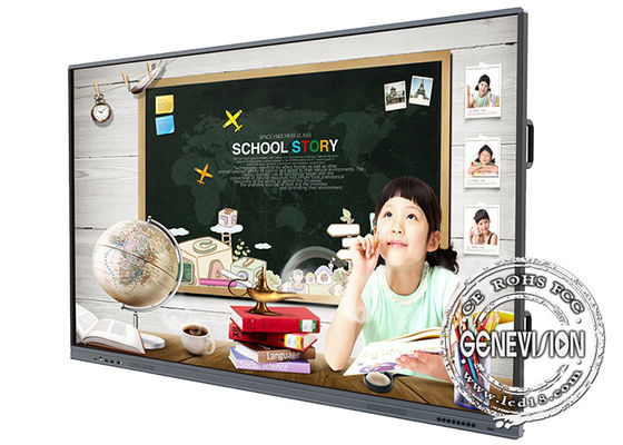 schermo piatto interattivo del touch screen 4K AG del sistema duale astuto di vetro del bordo