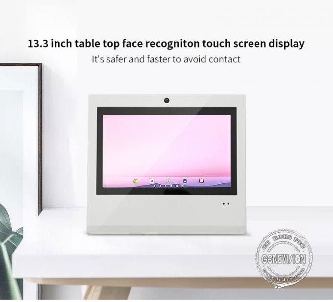 chiosco di informazioni da tavolino del touch screen di 13.3in con riconoscimento di fronte