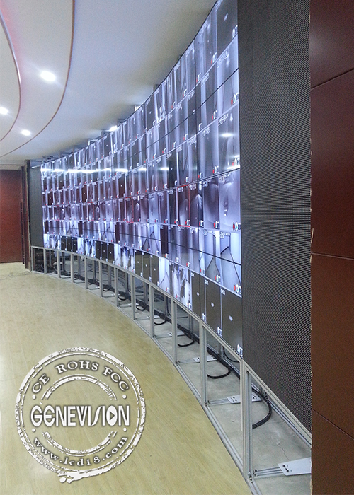 parete 4*8 a 55 pollici del contrassegno di 10W Digital la video ha curvato il touch screen ultra grande di Samsung IR