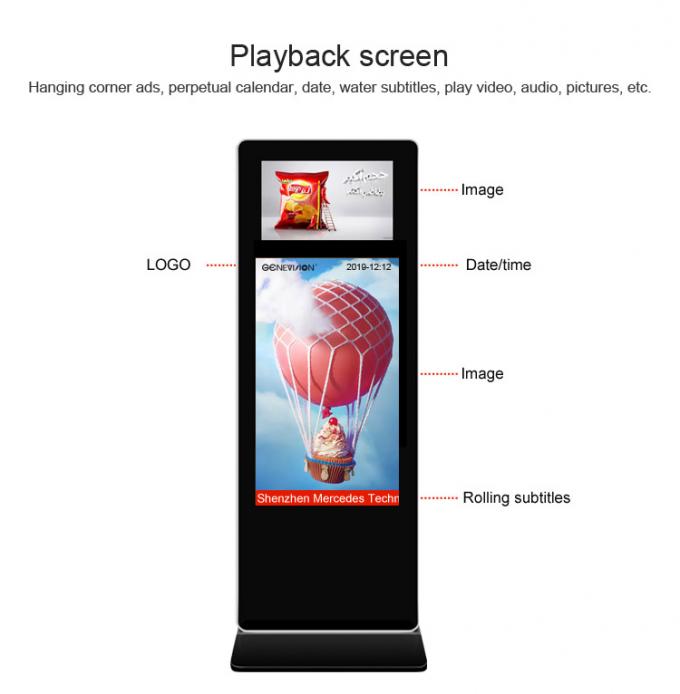 43" e contrassegno di Digital del chiosco di Android di 21,5" due schermi con WiFi
