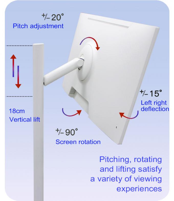 24" 27" 32" Smart Screen Mobile Android 11 OS 4GB 64GB Rollable Smart Touch Screen con batteria ricaricabile 3