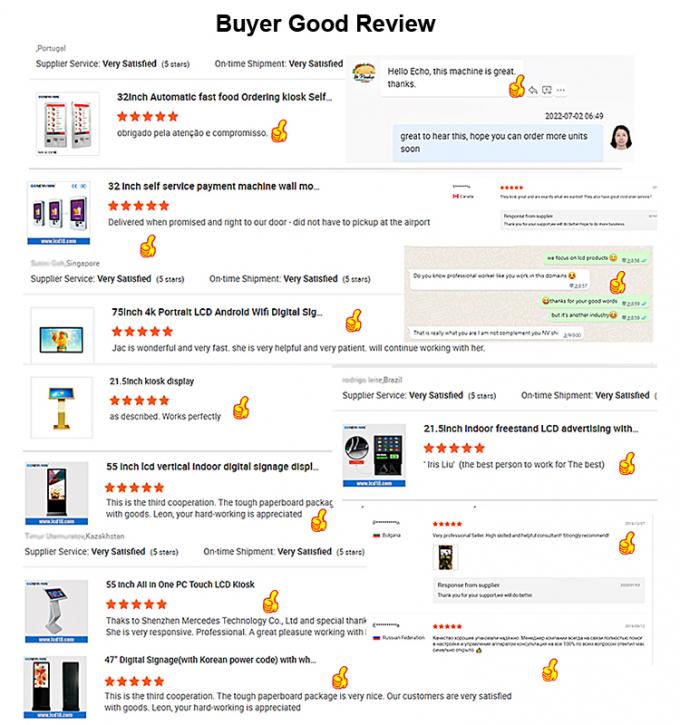 21.5" All-in-One Self-Service Touch Screen Kiosk per ospedali Banche Finanza con sistema informativo automatico di coda e query 1