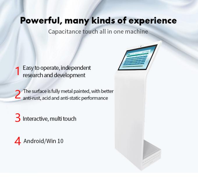 21.5" All-in-One Self-Service Touch Screen Kiosk per ospedali Banche Finanza con sistema informativo automatico di coda e query 5