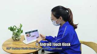 Chiosco da tavolo con touch screen PCAP Android 10.0 da tavolo da 10.1 pollici con guscio in ABS