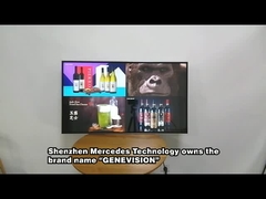 Angolo destro 43 pollici Parete e soffitto Ristorante Android Wifi Digital Signage Menu Board