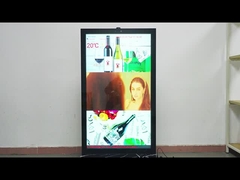 55 pollici Super sottile di alluminio retro Dissipazione del riscaldamento IP65 impermeabile senza ventole Muro esterno montato L