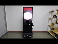 Stampante per auricolari da 43 pollici Chiosco touchscreen interattivo AI con telecamera scanner QR Code