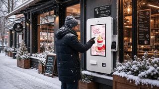 Chiosco touch screen esterno impermeabile da 24 pollici