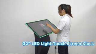 Chiosco touch screen tutto in uno in vetro LED AG da 32 pollici