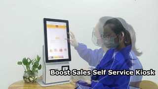 Macchina del cassiere del chiosco self service di Android del touch screen delle coperture dell'ABS da 15.6"+15.6".