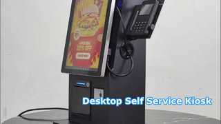 Terminale POS per chiosco self service da tavolo con touch screen da 15,6 "21,5".