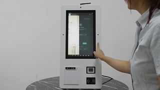 Chiosco touch screen per check-in/out automatico da 24 pollici per hotel