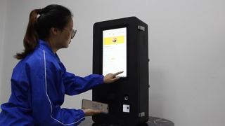 Chiosco per autoordinazioni da esterno da 15,6 pollici con lettore di impronte digitali, 720P