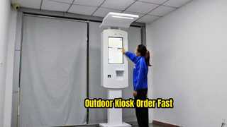 Chiosco autoordinante da terra per PC da esterno con tocco capacitivo da 24 pollici con scheda grafica NVIDIA