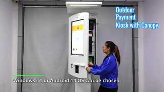 Chiosco touchscreen da esterno: pagamento self-service resistente alle intemperie