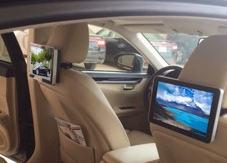 Contrassegno dual core a 10,1 pollici di Digital del taxi di HD, schermi di pubblicità di Digital del poggiacapo dell'automobile