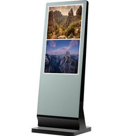 Pagina LCD dell'alluminio dell'esposizione di HD del totem del chiosco del contrassegno autonomo a 55 pollici di Digital