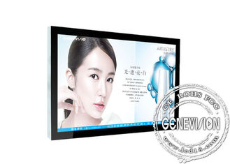 Esposizione LCD del supporto a 65 pollici della parete del giocatore di pubblicità con la pagina della foto