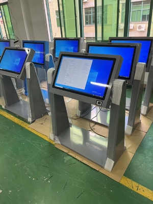 Windows Standing Base Outdoor Touch Screen Kiosk Monitor di riconoscimento facciale all in one