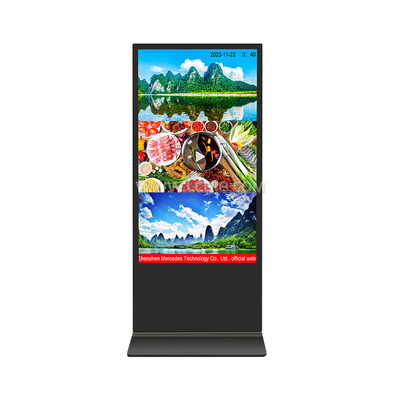 65&quot; 75&quot; 85&quot; Indoor Floor Standing Android 11 OS 4K Mall Pubblicità Chiosco Digital Signage Totem