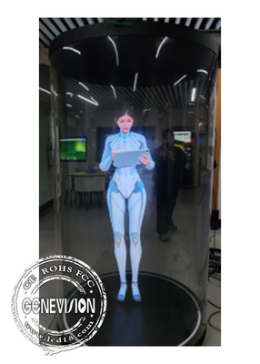 21.5 inch 75 inch Android System AI Technology Mini LED Digital Human Holographic Showcase Pubblicità Chiosco