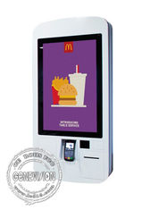 Esposizione LCD dell'esposizione di self service della macchina di posizione del touch screen del ristorante del supporto astuto interattivo della parete