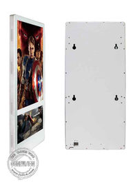 Macchina LCD verticale dell'esposizione degli schermi del supporto 18.5inch 10,1 della parete» del Super Slim dell'elevatore di pubblicità dello schermo dell'interno doppio dell'ascensore