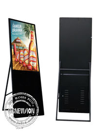 Inclinazione portatile Floorstanding di LCD del centro commerciale di pubblicità delle esposizioni esili a 43 pollici dei chioschi