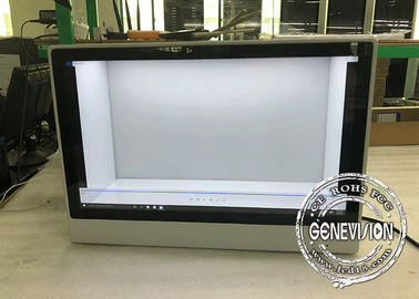 Vetrina trasparente dell'affissione a cristalli liquidi del touch screen interattivo a 21,5 pollici con Windows/WIFI