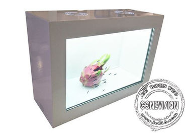 Giocatore trasparente a 32 pollici di pubblicità della vetrina dell'affissione a cristalli liquidi di HD per il deposito del panno/centro commerciale