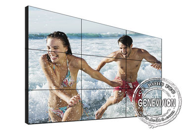 Esposizione a 46 pollici piana di pubblicità dell'affissione a cristalli liquidi dello schermo TV 4K Hd 3*3 del supporto della parete di conferenza