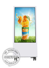 Chiosco mobile Semi-all'aperto 32&quot; di HD 1080p del chiosco del contrassegno completo di Digital con la batteria/ruote