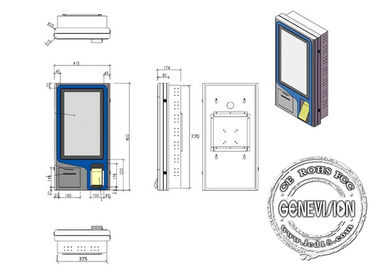 Touch screen terminale 43&quot; di Floorstanding PCAP della stampante termica del chiosco self service di posizione