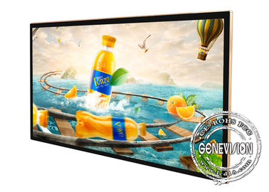 Esposizione LCD di Android 7,1 del supporto leggero della parete con colore dorato a 65 pollici 4G 4K