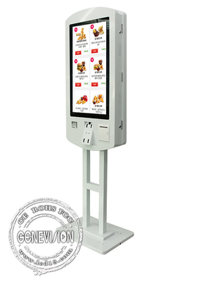 Self service d'ordinazione del chiosco del doppio touch screen laterale a 32 pollici per il ristorante